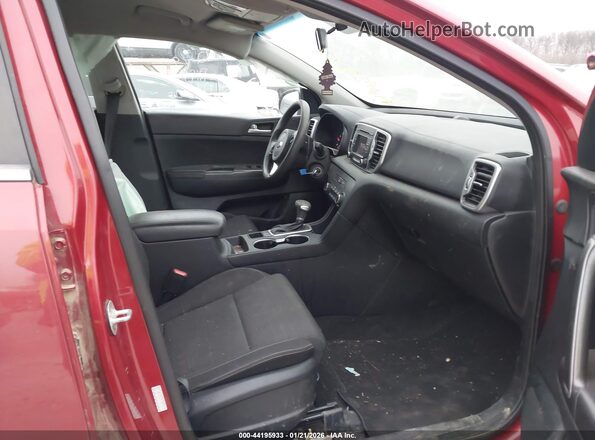 KNDPMCAC3J7371479 2018 KIA SPORTAGE Burgundy წინა სალონის ხედი