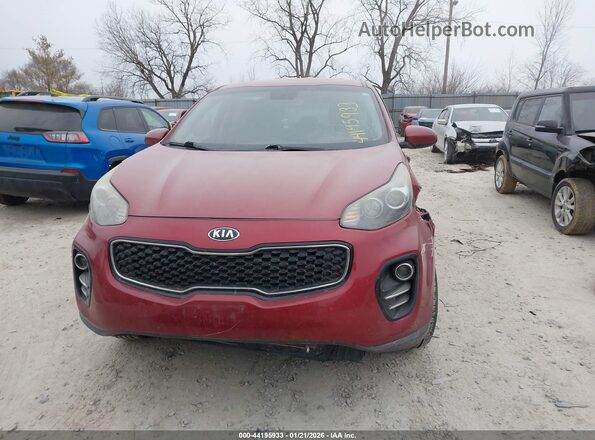 KNDPMCAC3J7371479 2018 KIA SPORTAGE Burgundy ხელსაწყოთა პანელის ხედი