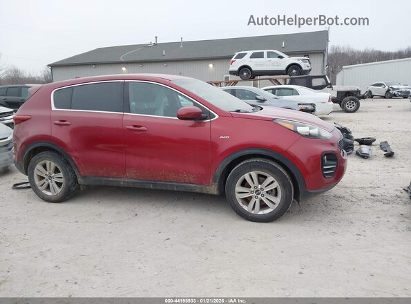 KNDPMCAC3J7371479 2018 KIA SPORTAGE Burgundy უკანა სალონის ხედი