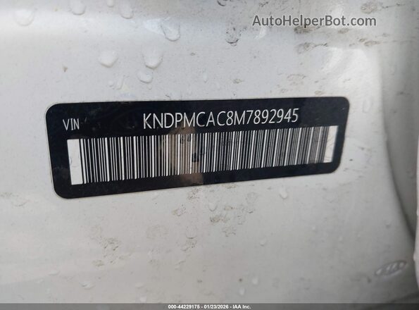 KNDPMCAC8M7892945 2021 KIA SPORTAGE Белый Вид подкапотного пространства