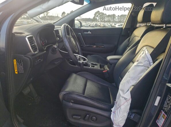 KNDPN3AC9M7899514 2021 KIA SPORTAGE Blue Widok wnętrza z przodu