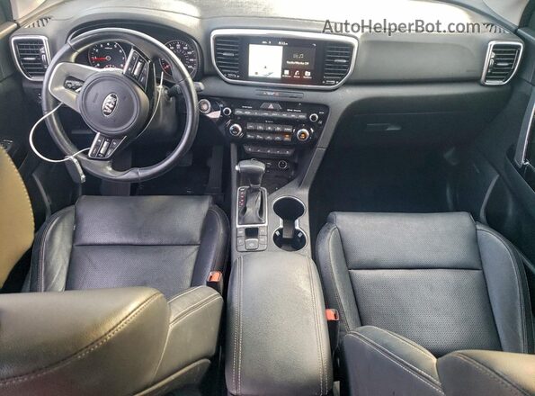 KNDPN3AC9M7899514 2021 KIA SPORTAGE Blue Widok deski rozdzielczej