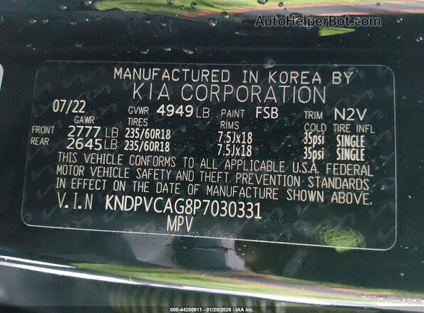 KNDPVCAG8P7030331 2023 KIA SPORTAGE HYBRID Black Вид підкапотного простору