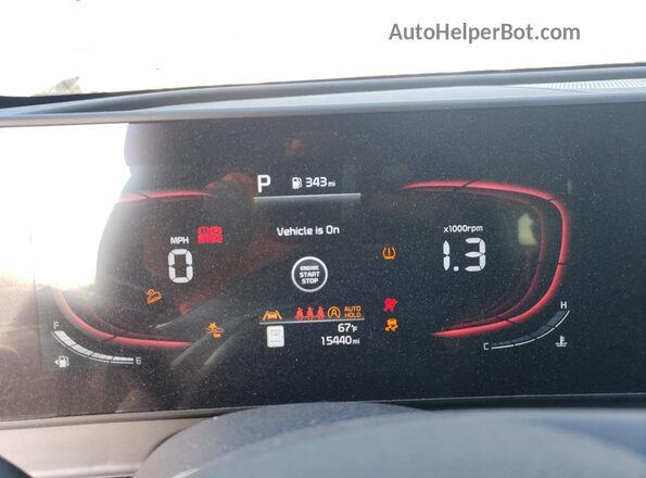 KNDPVCDF5R7292569 2024 KIA SPORTAGE Gray Instrument cluster view