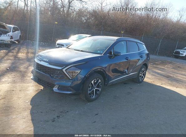 KNDPVCDG2R7128656 2024 KIA SPORTAGE HYBRID Blue Vista tres cuartos delantera izquierda
