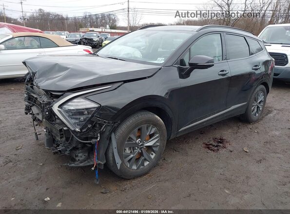 KNDPXCAG1P7036935 2023 KIA SPORTAGE HYBRID Черный Передняя левая четверть