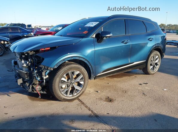 KNDPXCAG5P7076483 2023 KIA SPORTAGE HYBRID Dark Blue წინა მარცხენა ხედი სამი მეოთხედიდან