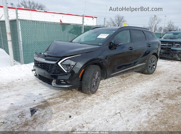 KNDPXCDG4R7127292 2024 KIA SPORTAGE HYBRID Black წინა მარცხენა ხედი სამი მეოთხედიდან