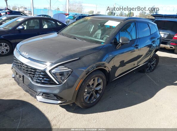 KNDPXCDG5R7157109 2024 KIA SPORTAGE HYBRID Gray Առջևի ձախ երեք քառորդ տեսարան