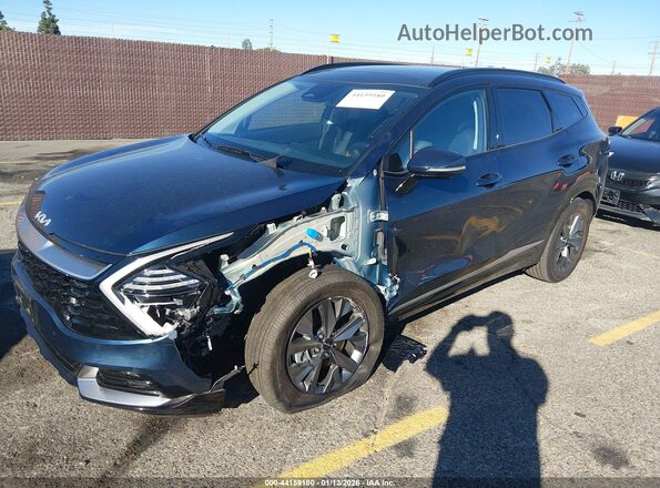 KNDPXCDG6R7161251 2024 KIA SPORTAGE HYBRID Blue წინა მარცხენა ხედი სამი მეოთხედიდან
