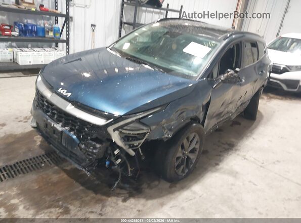 KNDPXCDGXS7244445 2025 KIA SPORTAGE HYBRID Blue წინა მარცხენა ხედი სამი მეოთხედიდან