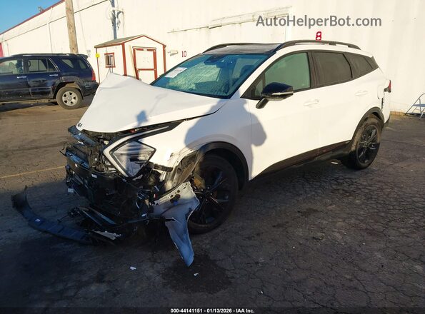 KNDPZDDHXS7250710 2025 KIA SPORTAGE PLUG-IN HYBRID White Առջևի ձախ երեք քառորդ տեսարան