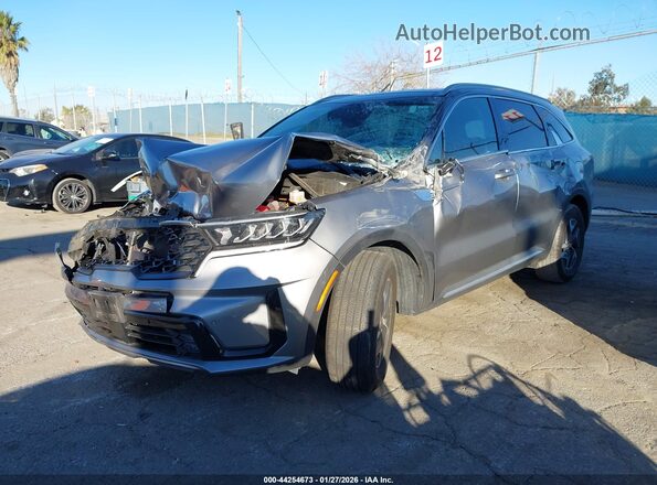 KNDRH4LG5P5141434 2023 KIA SORENTO HYBRID Gray Przód lewy