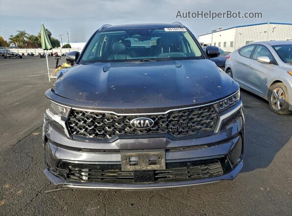 KNDRH4LG8M5044899 2021 KIA SORENTO Gray Դիմացի տեսք