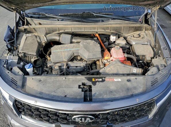 KNDRH4LG8M5044899 2021 KIA SORENTO Gray Շարժիչի բաժամունքի տեսք