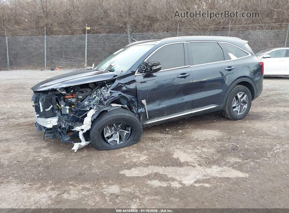 KNDRH4LG9M5045222 2021 KIA SORENTO HYBRID Blue წინა მარცხენა ხედი სამი მეოთხედიდან