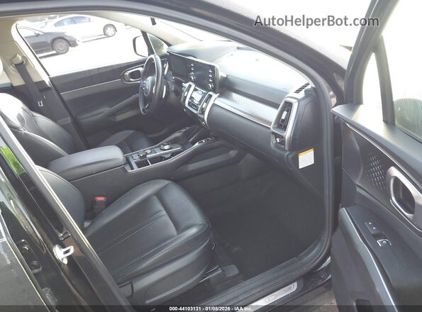 KNDRH4LG9M5050856 2021 KIA SORENTO HYBRID Black Սալոնի դիմացի տեսք