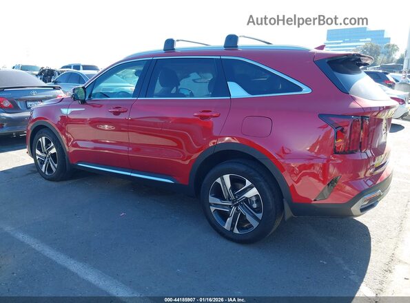 KNDRMDLH1P5152841 2023 KIA SORENTO PLUG-IN HYBRID Burgundy უკანა მარცხენა