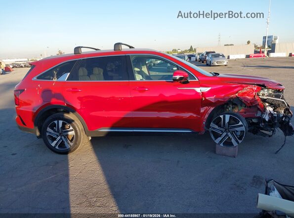KNDRMDLH1P5152841 2023 KIA SORENTO PLUG-IN HYBRID Burgundy უკანა სალონის ხედი