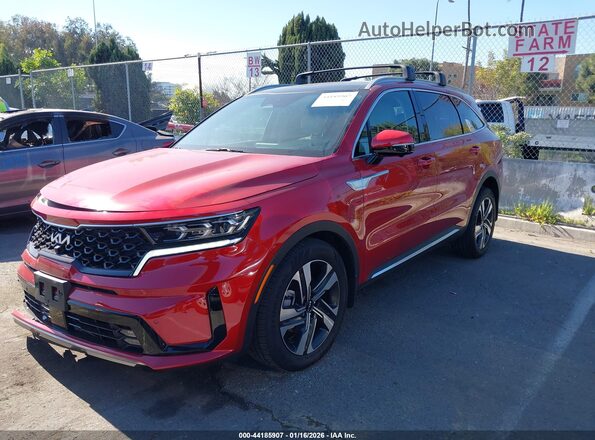 KNDRMDLH1P5152841 2023 KIA SORENTO PLUG-IN HYBRID Burgundy სალონის 360-გრადუსიანი ხედი