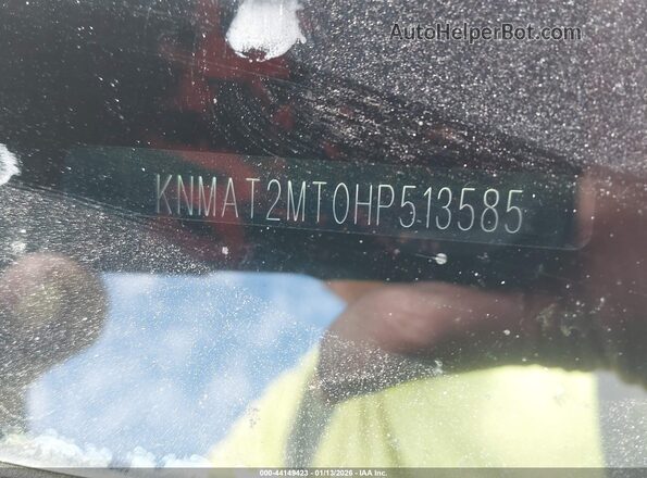 KNMAT2MT0HP513585 2017 NISSAN ROGUE Серебряный Вид подкапотного пространства