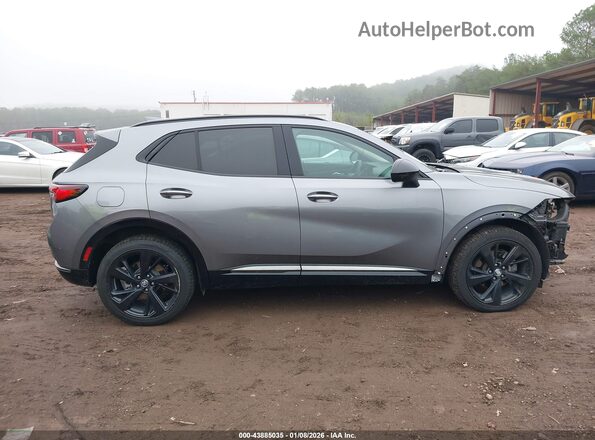 LRBAZLR4XND019350 2022 BUICK ENVISION Silver უკანა სალონის ხედი