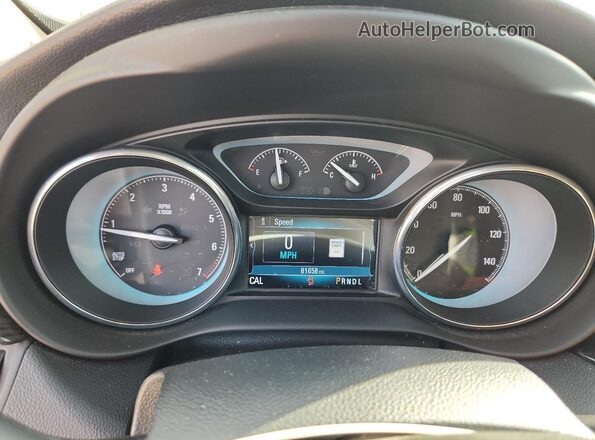 LRBFX1SA3JD026649 2018 BUICK ENVISION Black ხელსაწყოთა პანელის ხედი