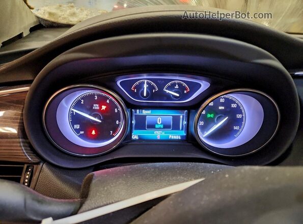 LRBFX2SA1LD035004 2020 BUICK ENVISION Silver Вид щитка приладів
