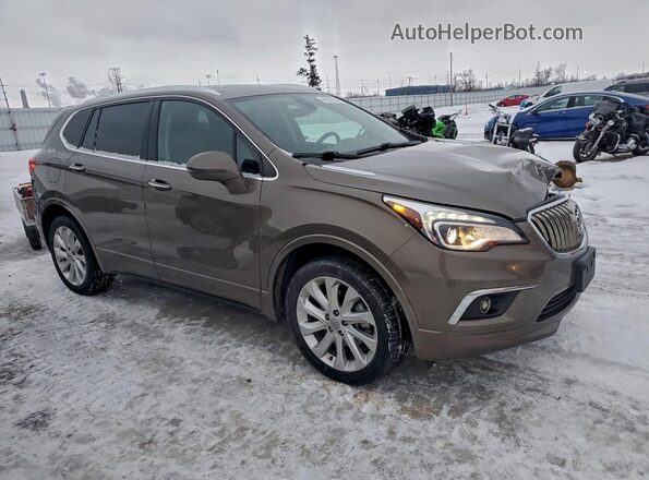 LRBFX3SX0JD010196 2018 BUICK ENVISION Brown Front right