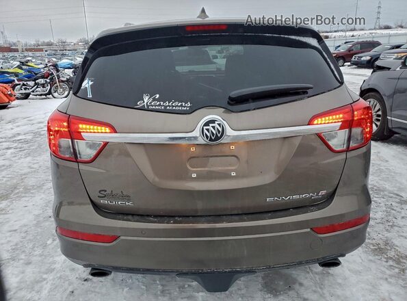 LRBFX3SX0JD010196 2018 BUICK ENVISION Brown Rear view