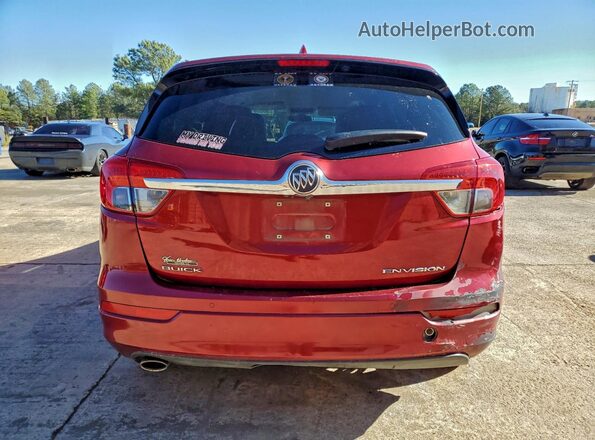 LRBFXASA8HD039410 2017 BUICK ENVISION Maroon Вид ззаду