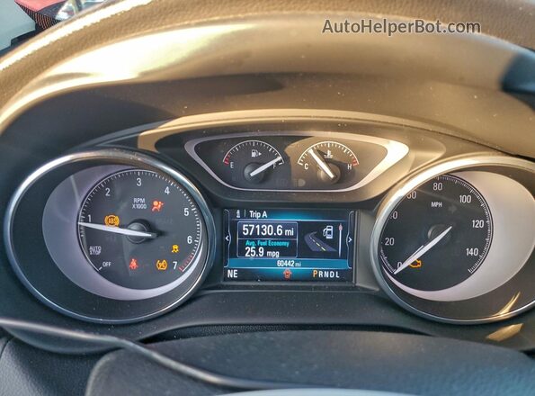 LRBFXBSA9LD035297 2020 BUICK ENVISION Красный Вид щитка приборов