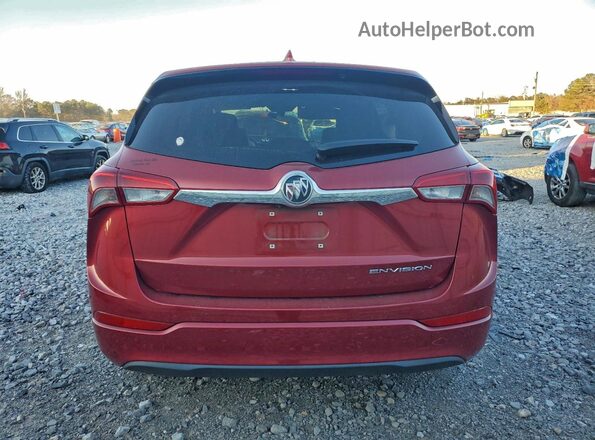 LRBFXBSA9LD035297 2020 BUICK ENVISION Красный Вид сзади
