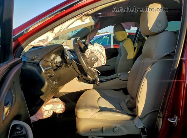 LRBFXBSA9LD035297 2020 BUICK ENVISION Красный Вид салона спереди