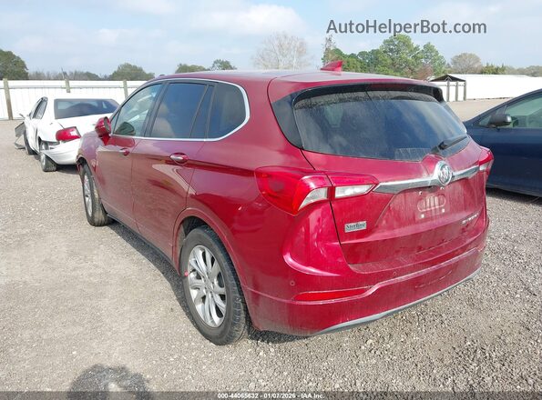 LRBFXBSAXLD156047 2020 BUICK ENVISION Red Trasero izquierdo