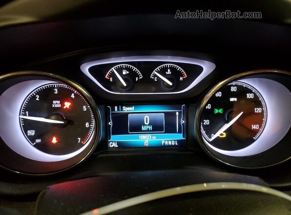 LRBFXCSA4LD165929 2020 BUICK ENVISION Black Instrument cluster view