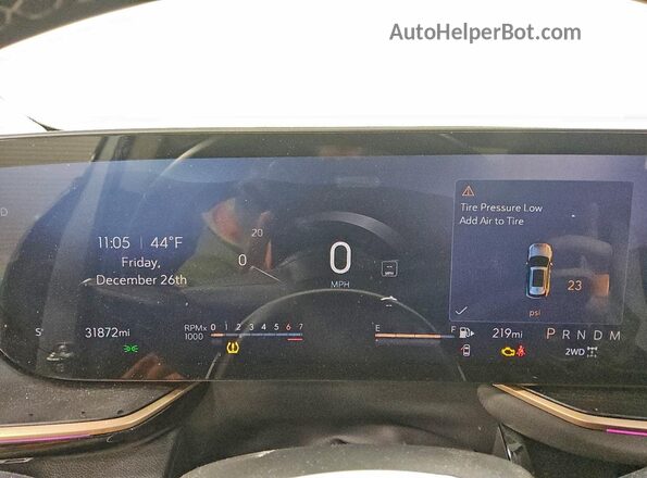 LRBFZPE45RD075222 2024 BUICK ENVISION Gray Вид щитка приладів