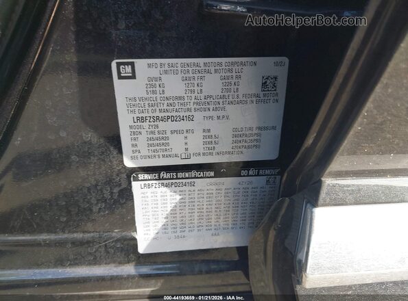 LRBFZSR46PD234162 2023 BUICK ENVISION Black ძრავის განყოფილების ხედი