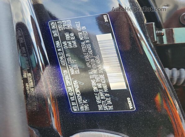 LVY062ME3RP420154 2024 VOLVO S90 Black VIN sticker view