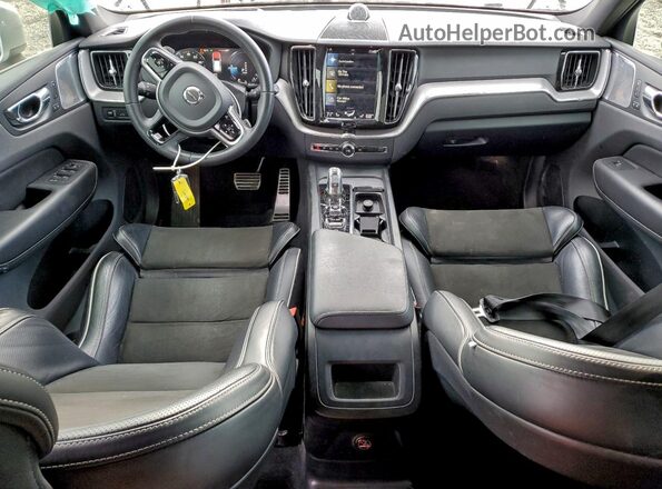 LYVBR0DM2KB283812 2019 VOLVO XC60 White Вид панелі приладів