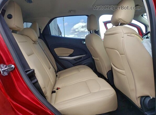MAJ3P1TE0JC163985 2018 FORD ECOSPORT Red უკანა სალონის ხედი