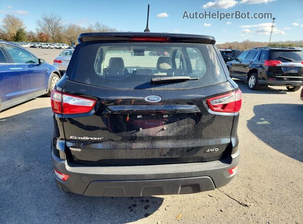 MAJ6P1SL8JC230202 2018 FORD ECOSPORT Black Widok z tyłu