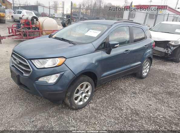 MAJ6S3GL2NC475568 2022 FORD ECOSPORT Blue Առջևի ձախ երեք քառորդ տեսարան