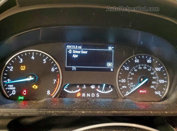 MAJ6S3GL8NC459925 2022 FORD ECOSPORT White Вид щитка приладів