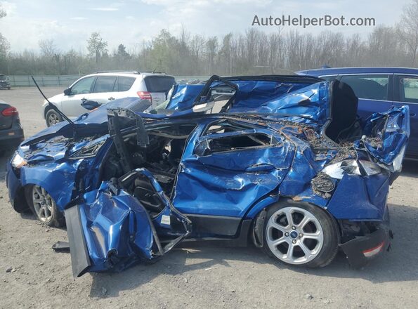 MAJ6S3GLXNC458386 2022 FORD ECOSPORT Blue Rear left