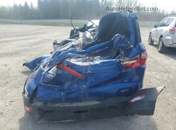 MAJ6S3GLXNC458386 2022 FORD ECOSPORT Blue Rear view