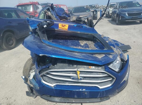 MAJ6S3GLXNC458386 2022 FORD ECOSPORT Blue Front view