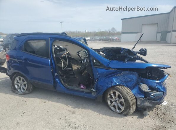MAJ6S3GLXNC458386 2022 FORD ECOSPORT Blue Front right