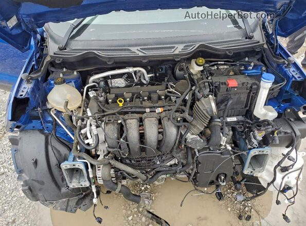 MAJ6S3GLXNC461191 2022 FORD ECOSPORT Blue ძრავის განყოფილების ხედი