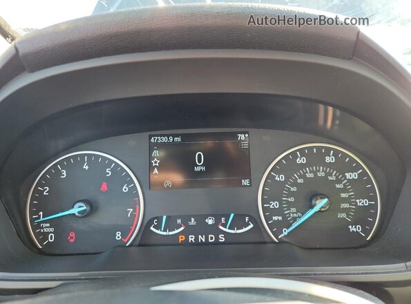 MAJ6S3KL3LC315140 2020 FORD ECOSPORT Gray Instrument cluster view